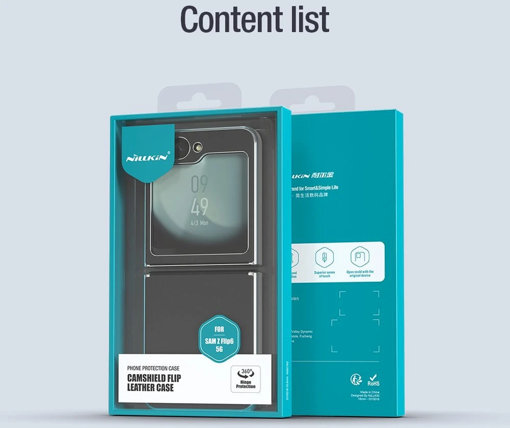 Nillkin CamShield Flip Samsung Galaxy Z Flip6 dėklas telefonui juodos spalvos