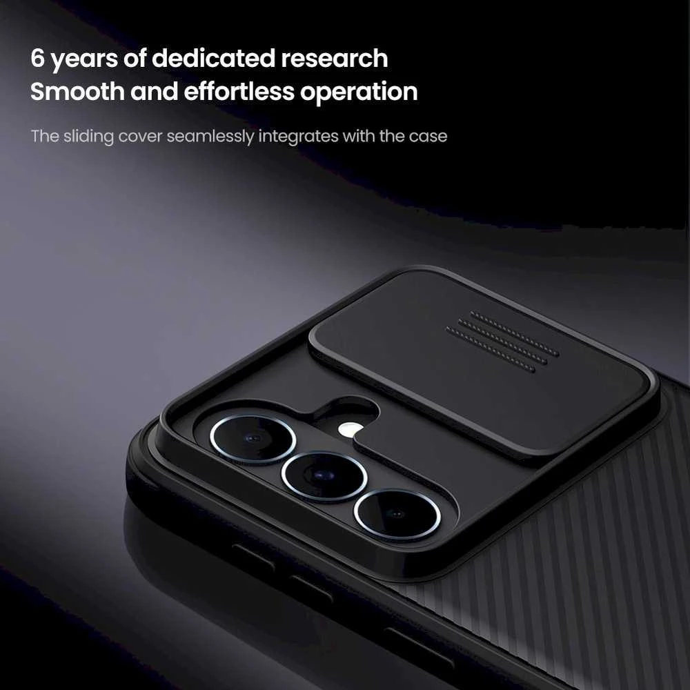 Dėklas Nillkin CamShield PRO Hard Case skirtas Samsung Galaxy A37 juodos spalvos