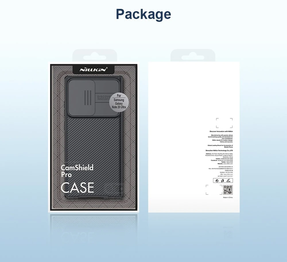 Dėklas Nillkin CamShield skirtas Galaxy Note 20 Ultra, juodas