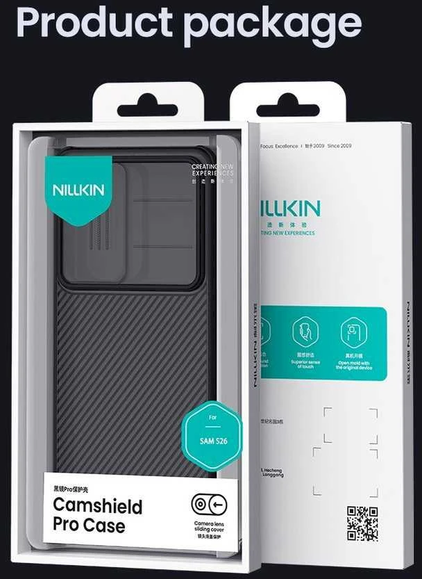 Nillkin CamShield PRO Hard dėklas telefonui Samsung Galaxy S26 Transparent Juodas