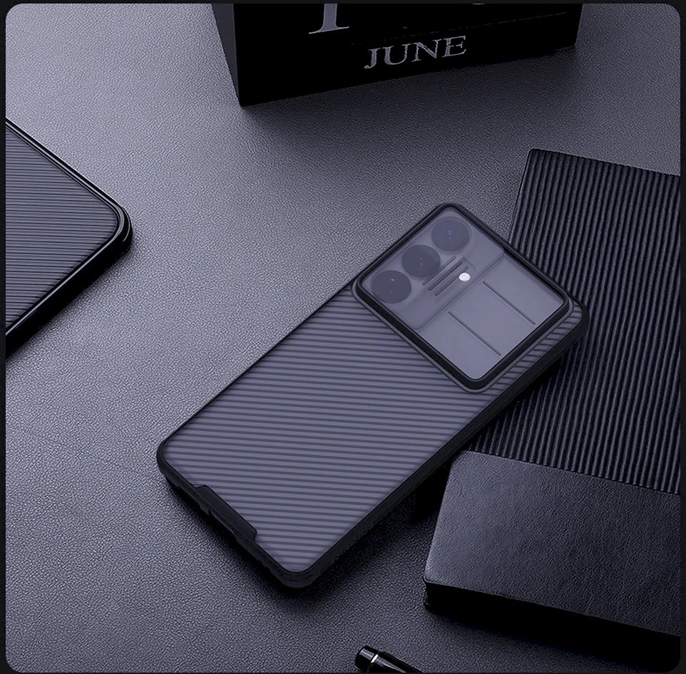 Nillkin CamShield PRO Hard dėklas skirtas Samsung Galaxy S26+ skaidrus juodos spalvos