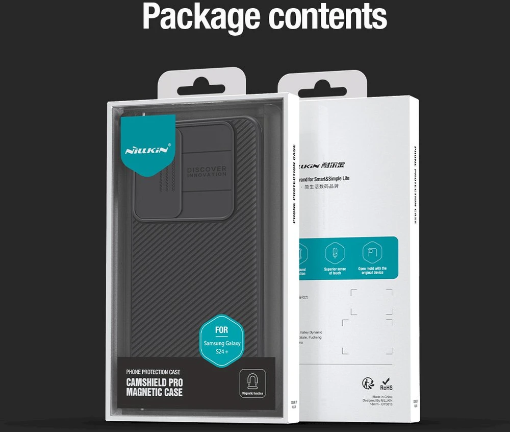 Dėklas Nillkin CamShield Pro Samsung S926 S24 Plus juodas