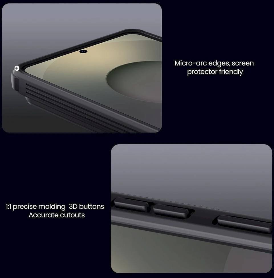 Nillkin CamShield PRO Hard dėklas skirtas Samsung Galaxy S26 juodos spalvos