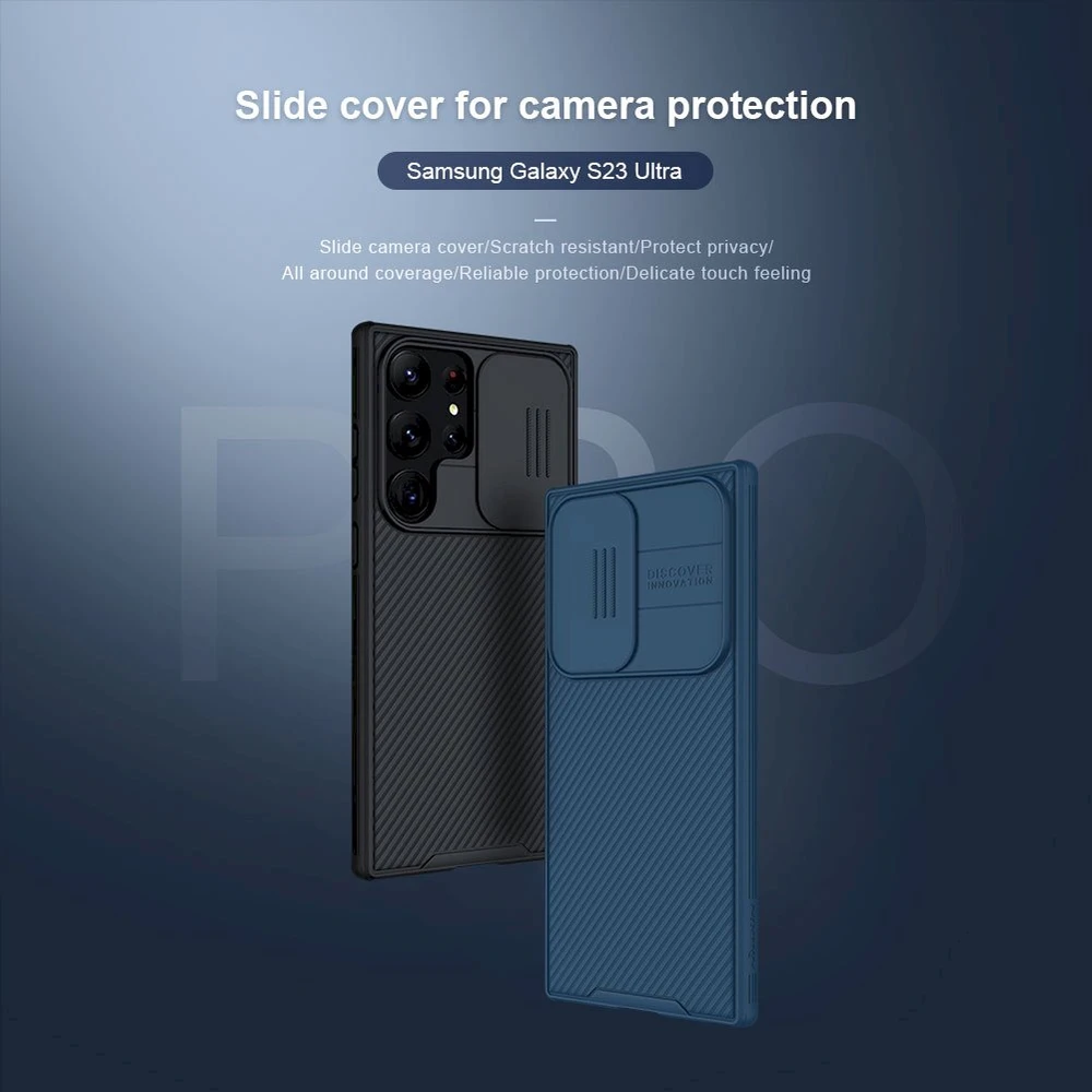 Nillkin CamShield Pro Case for Samsung Galaxy S23 Ultra - telefono dėklas