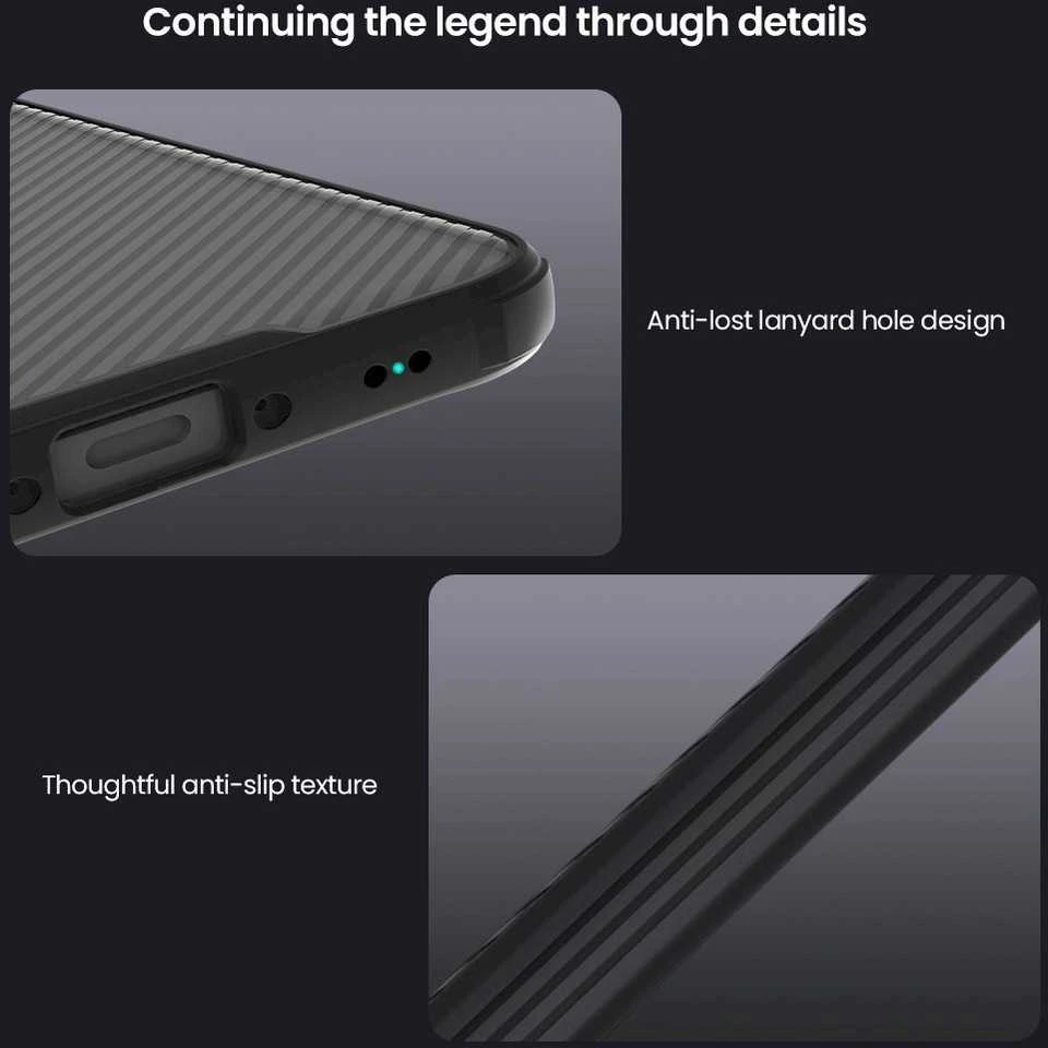 Dėklas Nillkin CamShield PRO Hard Case skirtas Samsung Galaxy A37 skaidrus juodos spalvos