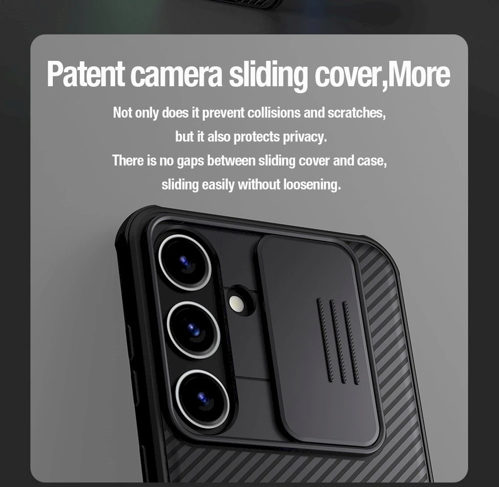 Dėklas Nillkin CamShield Pro Samsung S926 S24 Plus juodas