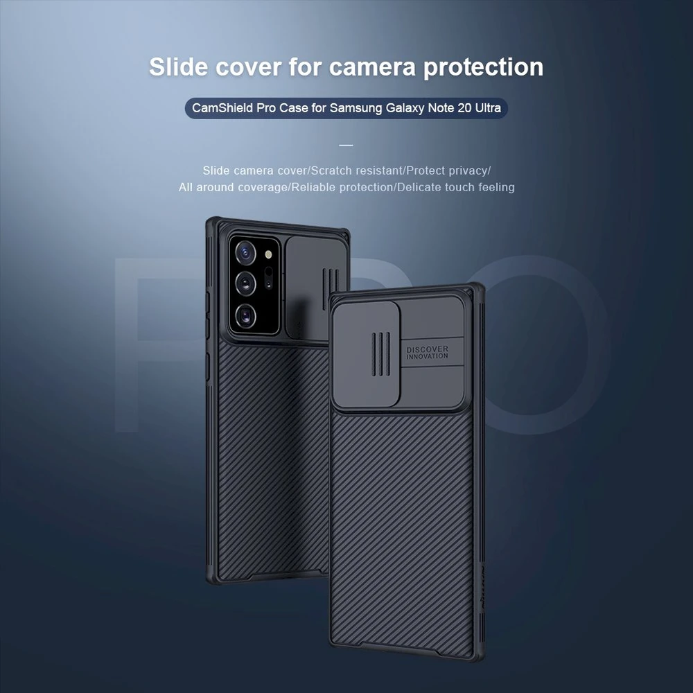 Dėklas Nillkin CamShield skirtas Galaxy Note 20 Ultra, juodas