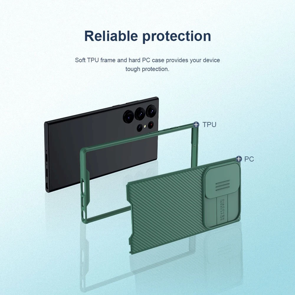 Nillkin CamShield Pro Case for Samsung Galaxy S23 Ultra - telefono dėklas