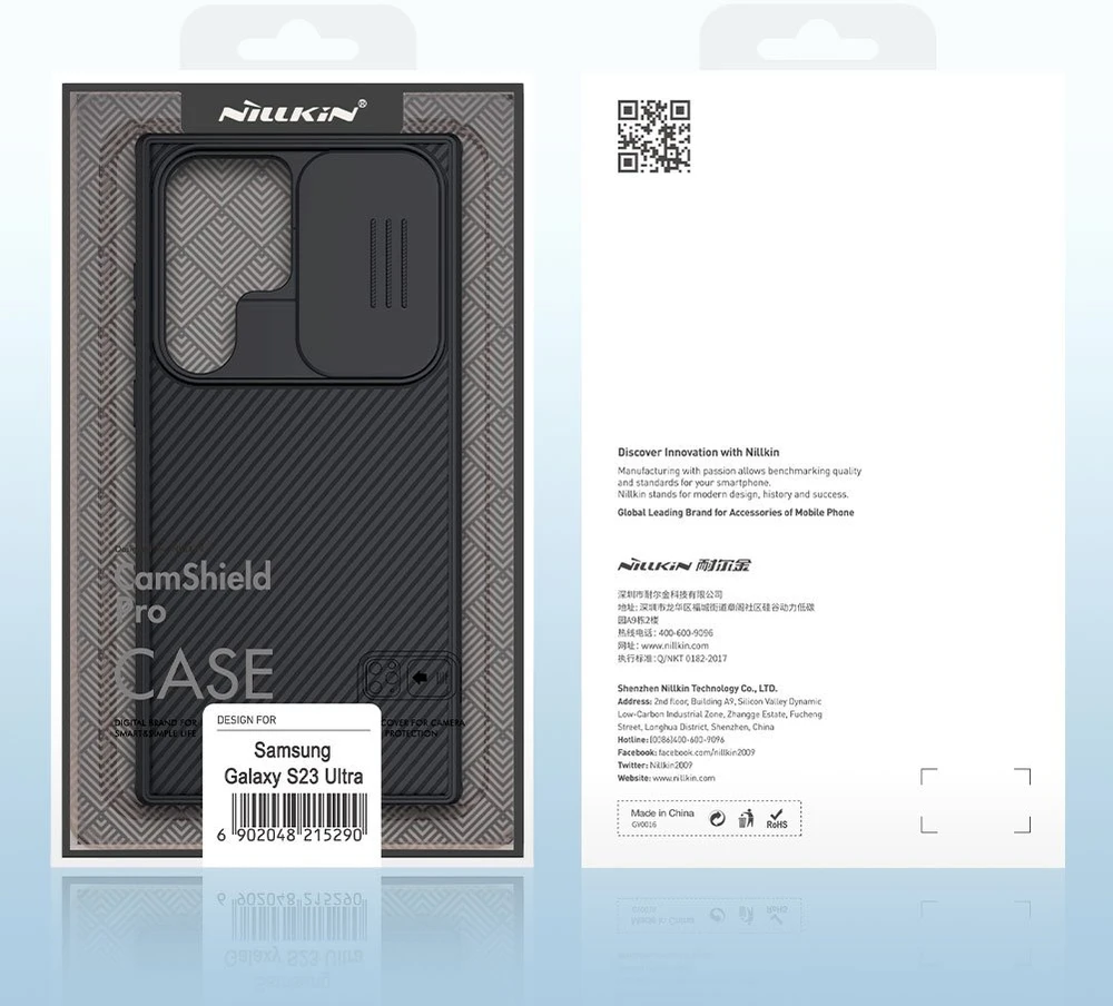 Nillkin CamShield Pro Case for Samsung Galaxy S23 Ultra - telefono dėklas