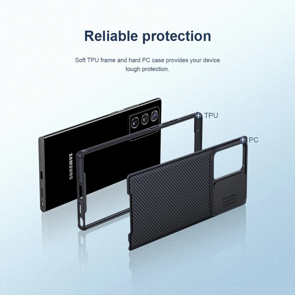 Dėklas Nillkin CamShield skirtas Galaxy Note 20 Ultra, juodas