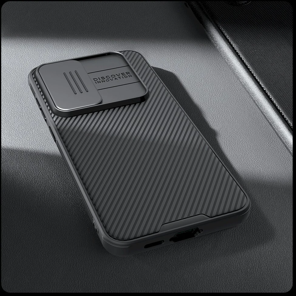 Dėklas Nillkin CamShield PRO Hard Samsung Galaxy S24 FE juodos spalvos