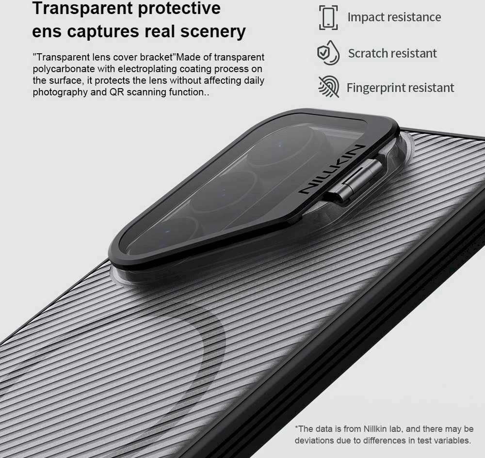Nillkin CamShield Prop Magnetic dėklas telefonui Samsung Galaxy S26 Ultra Juodas