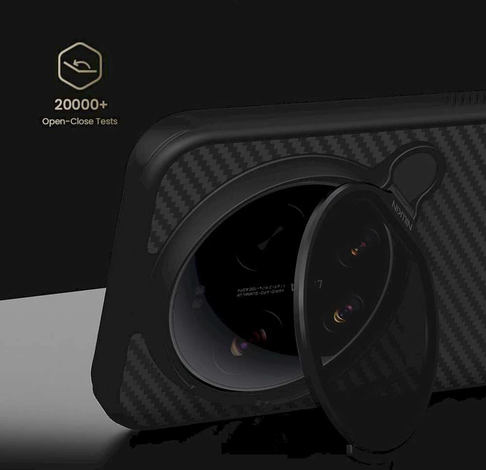 Dėklas Nillkin CarboProp Aramid Magnetic Case skirtas Xiaomi 17 Ultra juodos spalvos