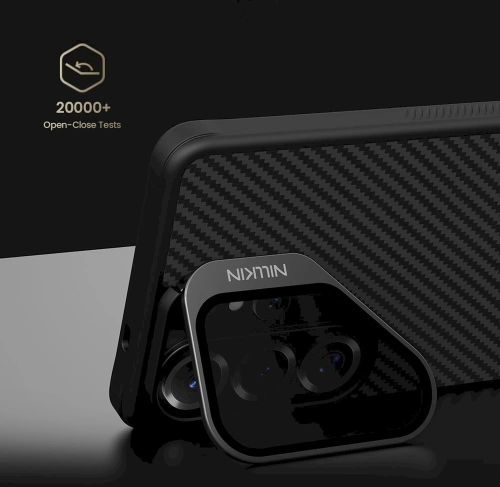Nillkin CarboProp Aramid Magnetic dėklas skirtas Samsung Galaxy S26 Ultra juodos spalvos/skaidrus
