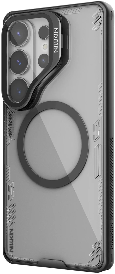 Nillkin Iceblade Prop Magnetic dėklas skirtas Samsung Galaxy S26 Ultra Dark Night juodos spalvos
