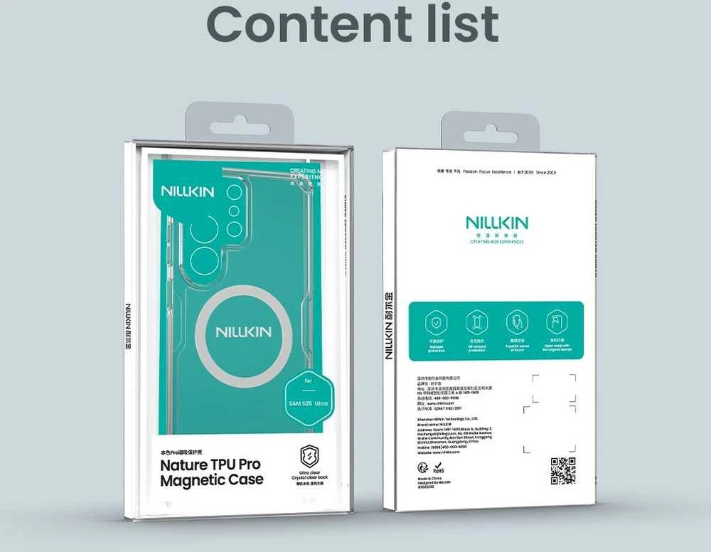 Nillkin Nature TPU PRO Magnetic dėklas skirtas Samsung Galaxy S26 Ultra skaidrus
