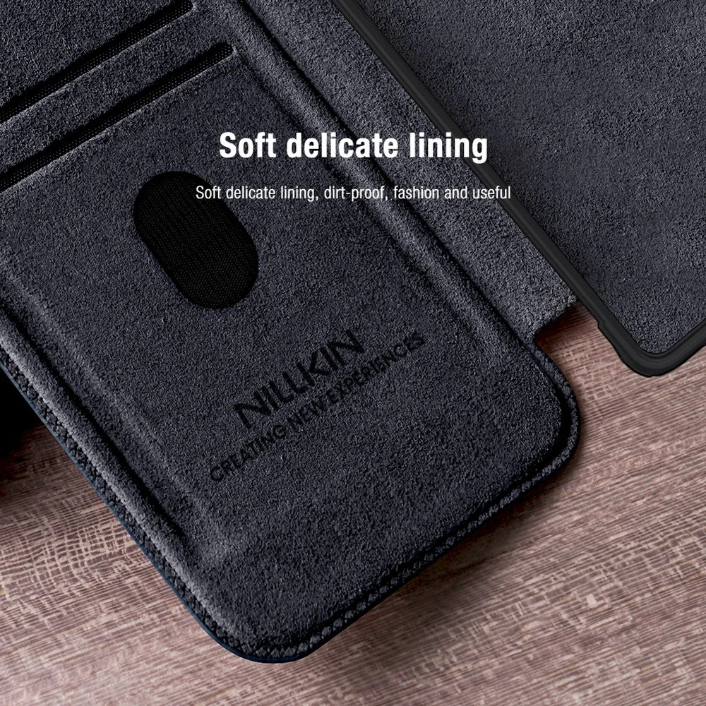 Nillkin Qin Pro Samsung Galaxy S25 Ultra – dėklas telefonui juodos spalvos