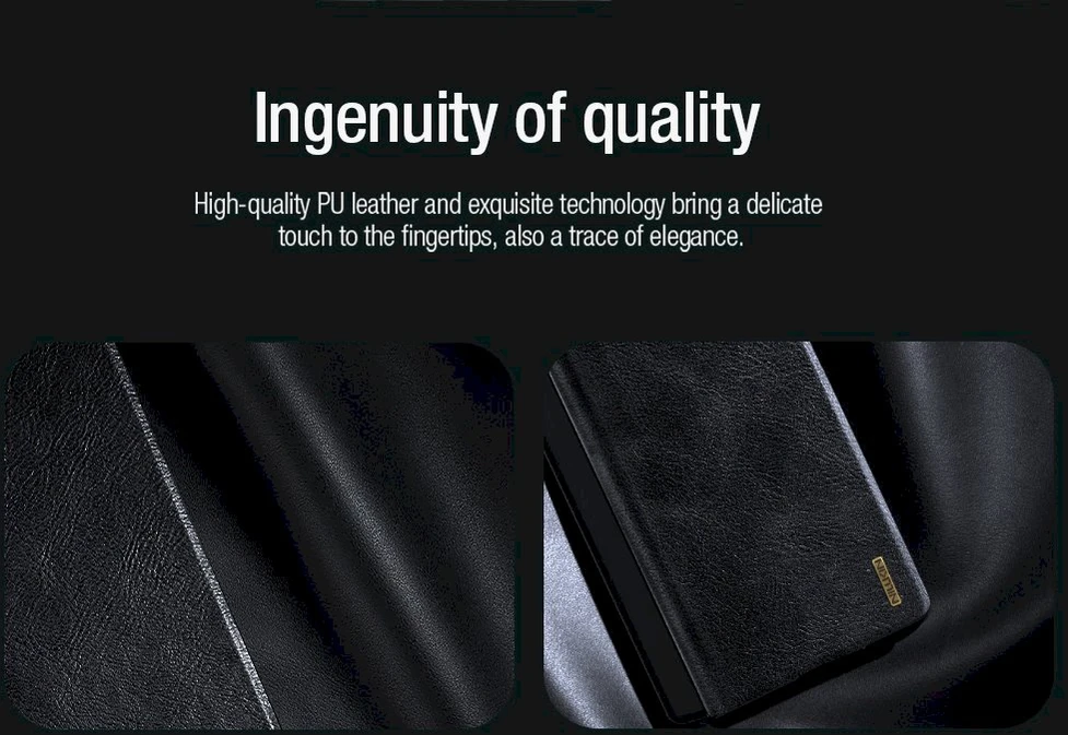 Nillkin Qin Book PRO Pen Slot dėklas skirtas Samsung Galaxy Z Fold 7 juodos spalvos