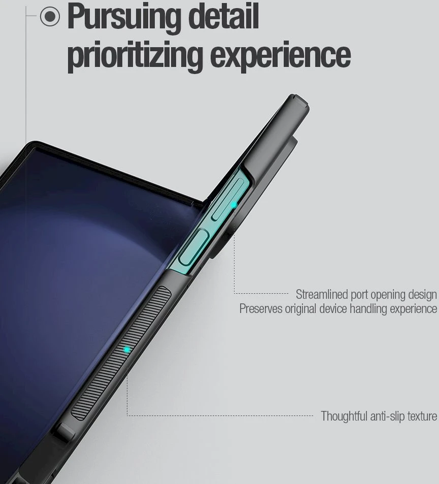 Nillkin Super Frosted FOLD Back Samsung Galaxy Z Fold6 dėklas telefonui juodos spalvos