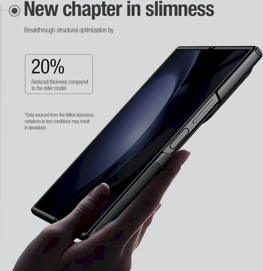 Nillkin Super Frosted FOLD Back Samsung Galaxy Z Fold6 dėklas telefonui juodos spalvos