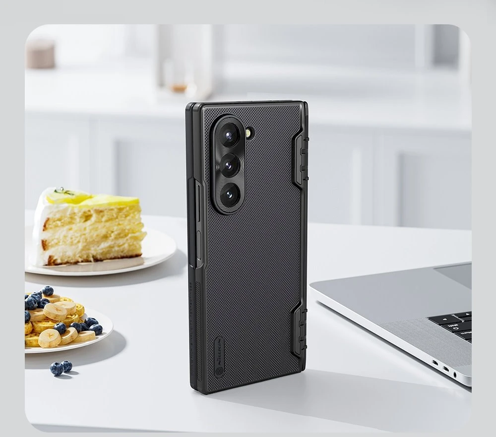Nillkin Super Frosted FOLD Back Samsung Galaxy Z Fold6 dėklas telefonui juodos spalvos