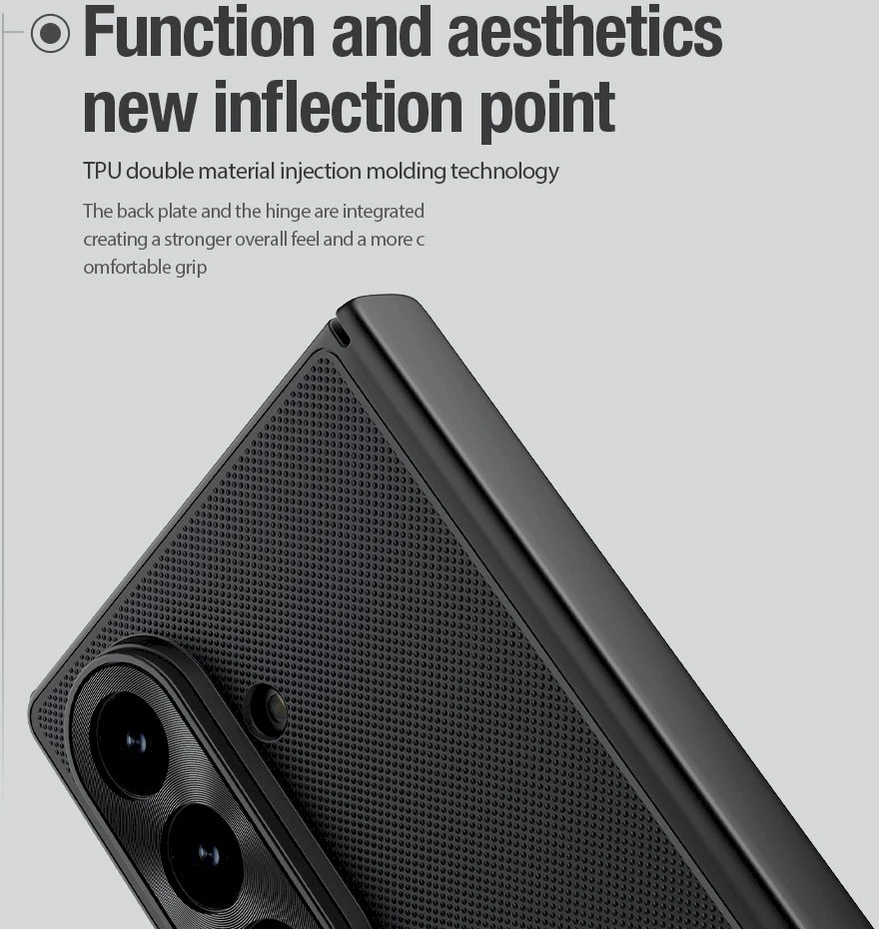 Nillkin Super Frosted FOLD Magnetic Back dėklas skirtas Samsung Galaxy Z Fold 7 juodos spalvos