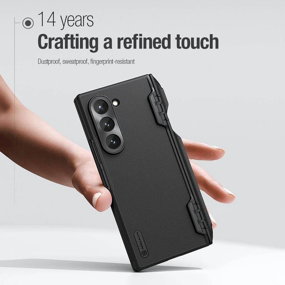 Nillkin Super Frosted Shield Fold Samsung Galaxy Z Fold6 5G Stylus Holder – dėklas telefonui juodos spalvos