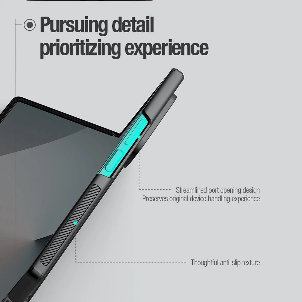 Nillkin Super Frosted Shield Fold Samsung Galaxy Z Fold6 5G Stylus Holder – dėklas telefonui juodos spalvos