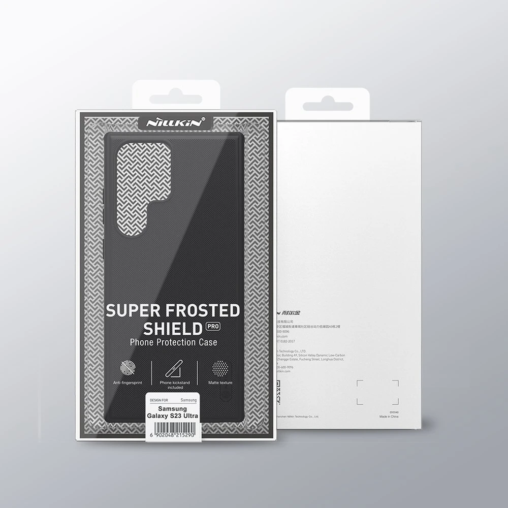 Dėklas Nillkin Super Frosted Shield Pro Samsung S918 S23 Ultra 5G juodas
