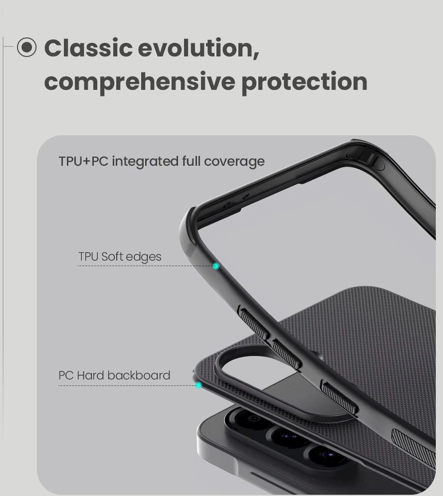 Nillkin Super Frosted PRO Back Samsung Galaxy A56 5G dėklas telefonui juodos spalvos