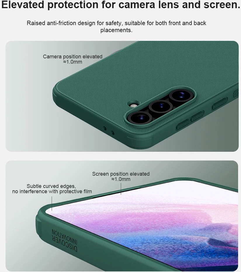 Dėklas Nillkin Super Frosted PRO Back Samsung Galaxy S24 FE juodos spalvos