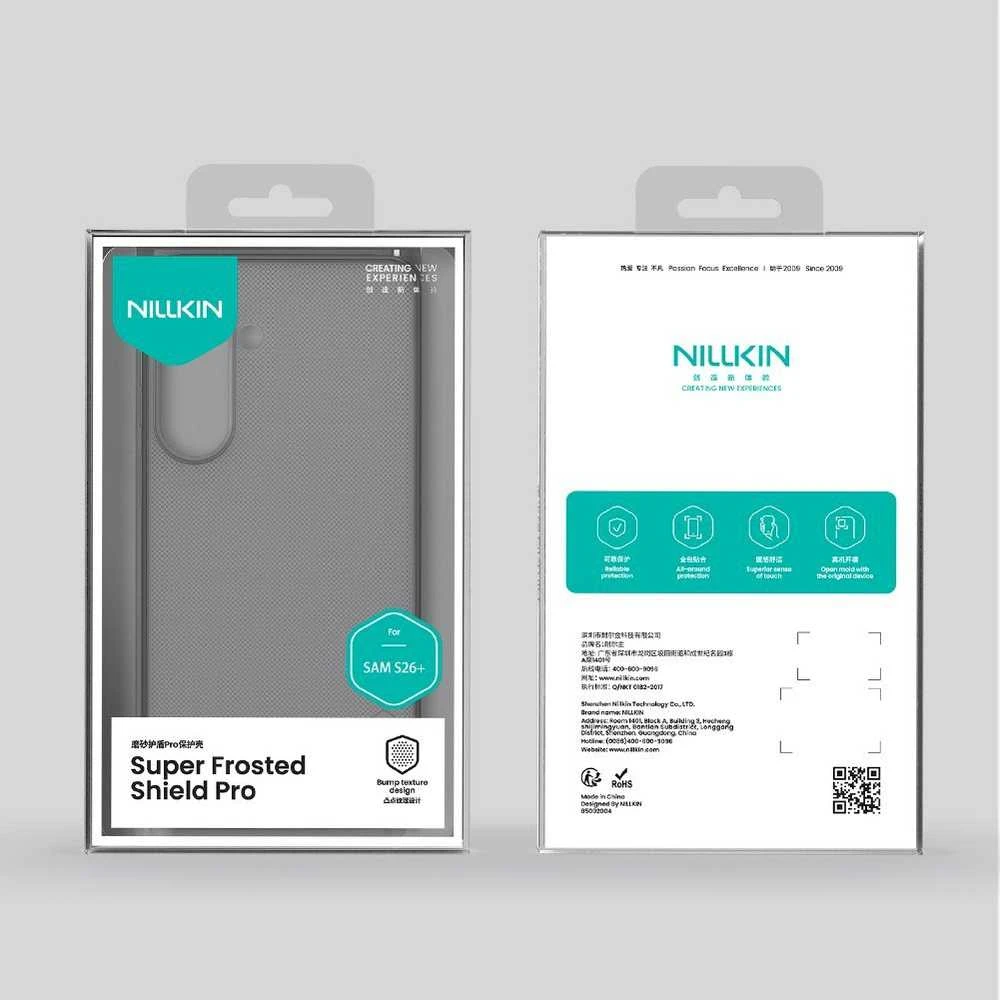 Nillkin Super Frosted PRO dėklas skirtas Samsung Galaxy S26+ Transparent Juodas