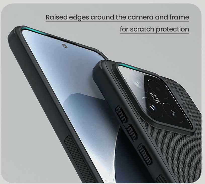 Nillkin Super Frosted PRO Back dėklas skirtas Xiaomi 15 juodos spalvos