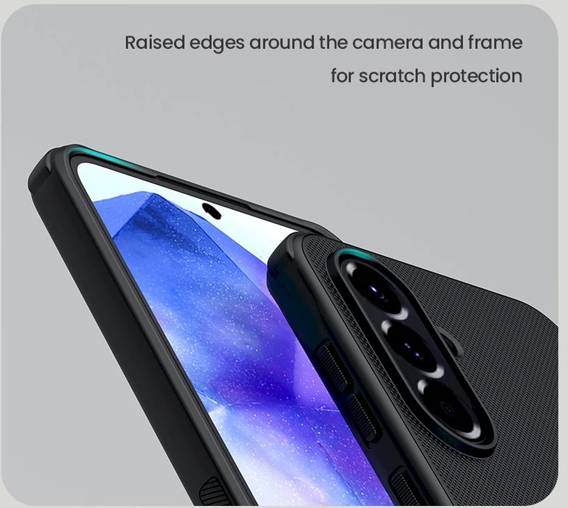 Nillkin Super Frosted PRO Back Samsung Galaxy A56 5G dėklas telefonui juodos spalvos
