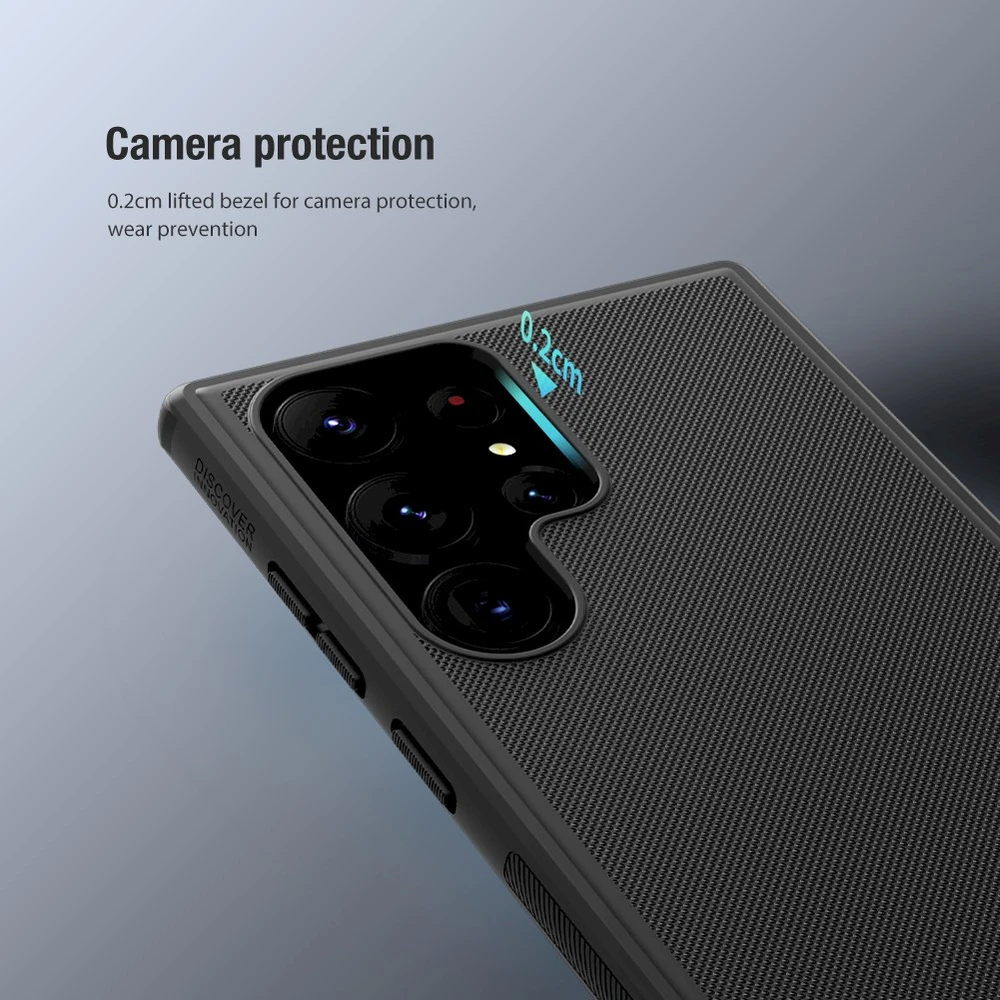 Dėklas Nillkin Super Frosted Shield Pro Samsung S918 S23 Ultra 5G juodas