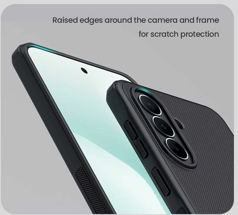 Nillkin Super Frosted PRO Back dėklas skirtas Samsung Galaxy A37 juodos spalvos