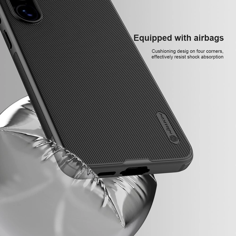Nillkin Super Frosted PRO Magnetic Back Samsung Galaxy S24 FE dėklas telefonui juodos spalvos