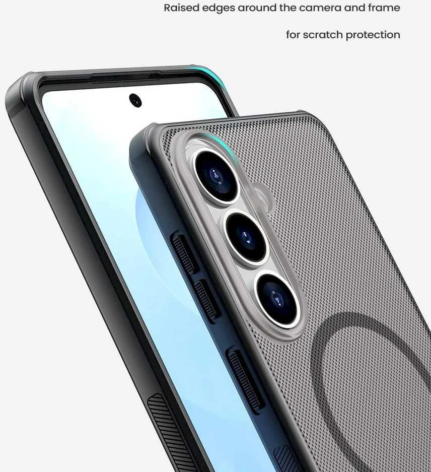 Nillkin Super Frosted PRO Magnetic dėklas skirtas Samsung Galaxy S26 Transparent Juodas
