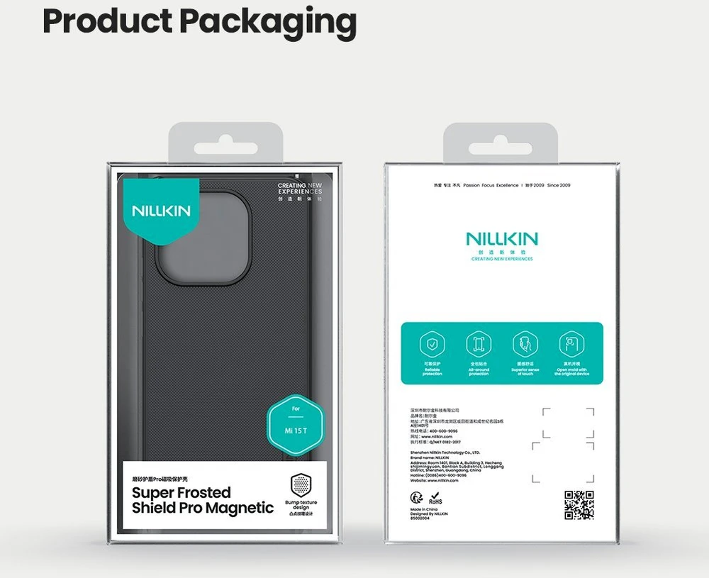 Dėklas Nillkin Super Frosted PRO Magnetic nugarėlė skirta Xiaomi 15T juodos spalvos