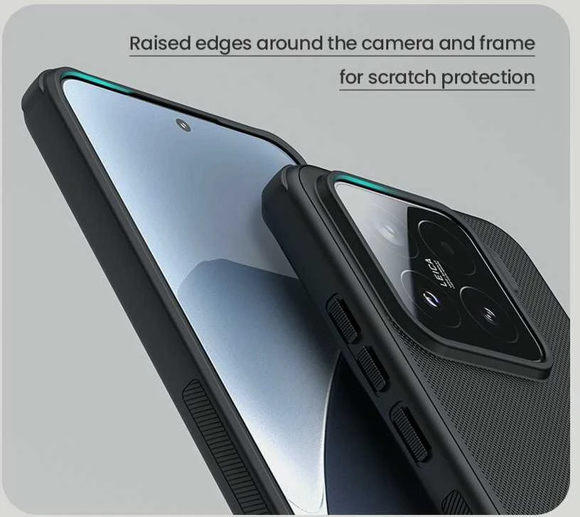 Nillkin Super Frosted PRO Magnetic Back dėklas skirtas Xiaomi 15 juodos spalvos