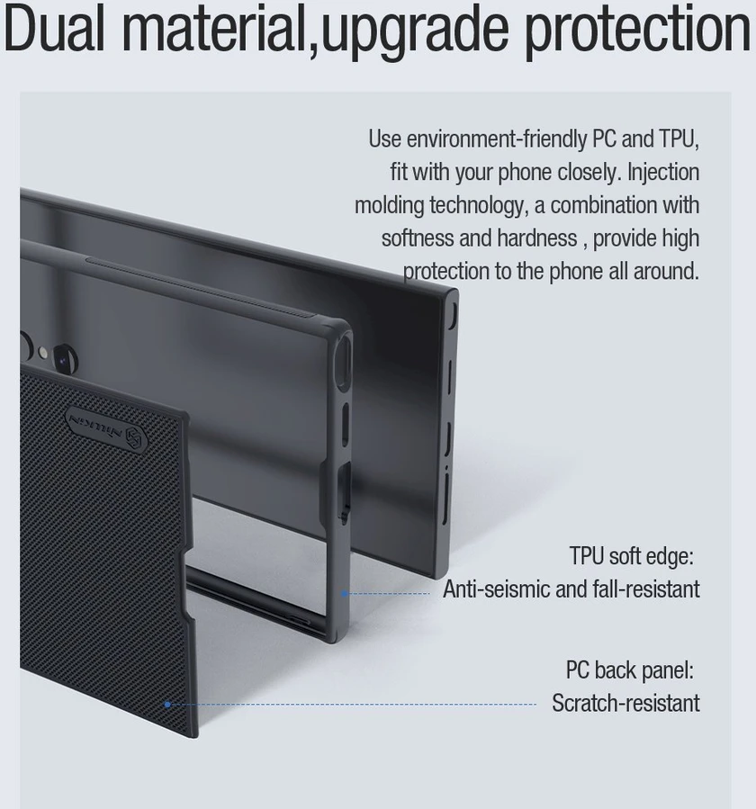 Samsung Galaxy S24 Ultra Nillkin Super Shield Pro dėklas juodos spalvos