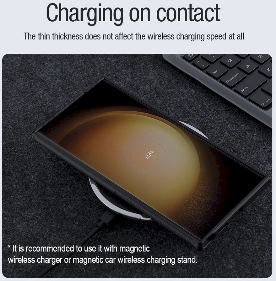 Samsung Galaxy S24 Ultra Nillkin Super Shield Pro dėklas juodos spalvos