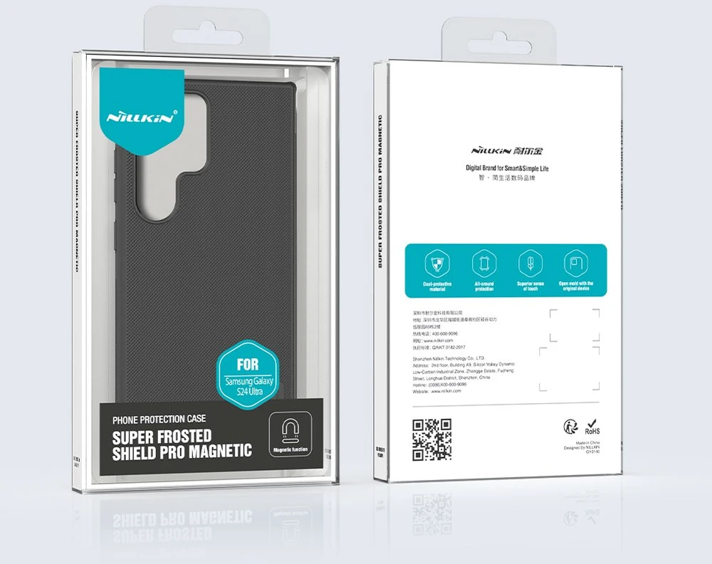 Samsung Galaxy S24 Ultra Nillkin Super Shield Pro dėklas juodos spalvos