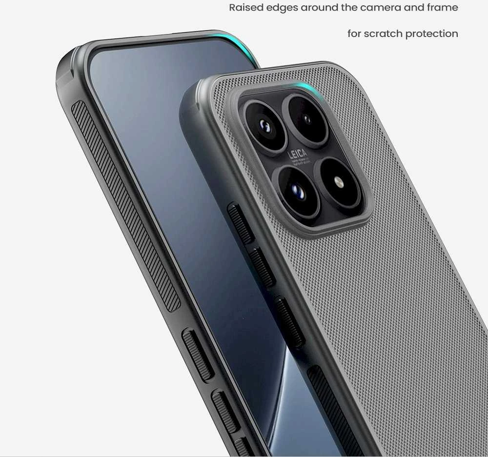 Nillkin Super Frosted PRO Back dėklas skirtas Xiaomi 17 skaidrus juodos spalvos