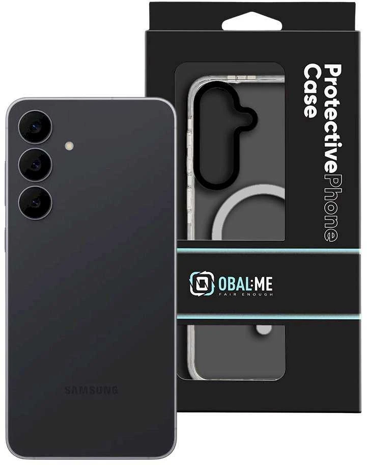 OBAL:ME MagNetix Bumper dėklas skirtas Samsung Galaxy S25 FE baltos spalvos