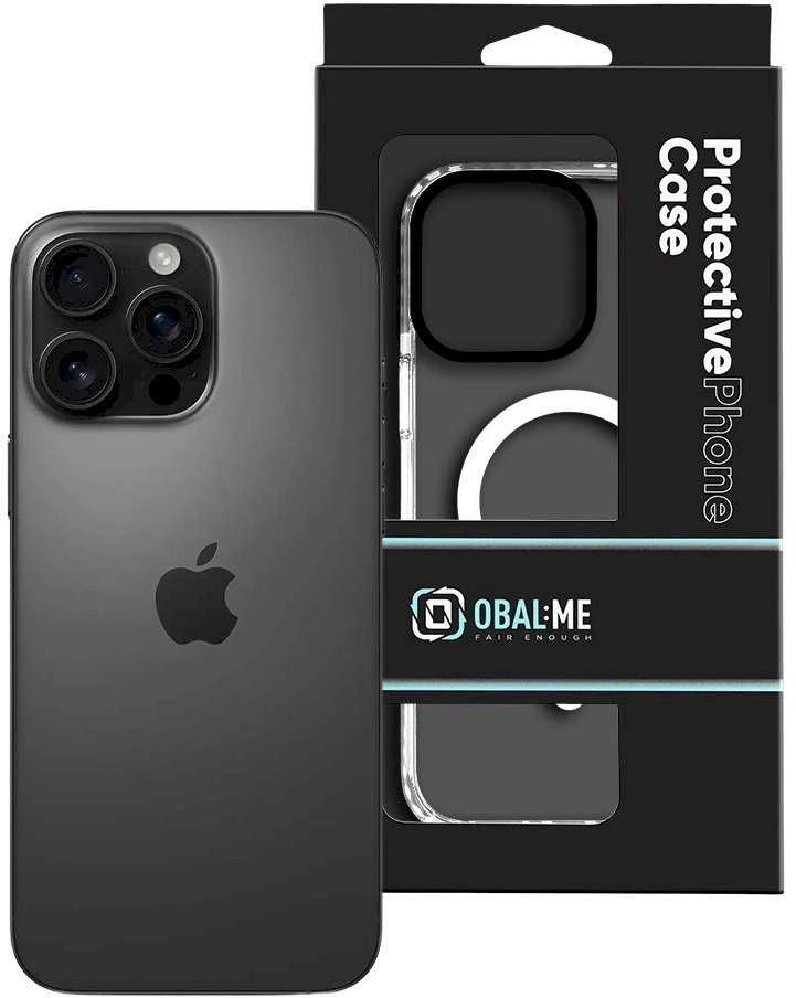 OBAL:ME MagNetix Bumper dėklas skirtas Apple iPhone 16 Pro Max baltos spalvos