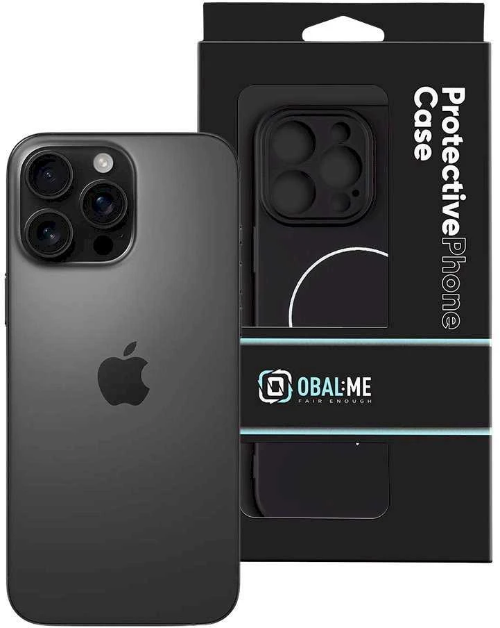OBAL:ME MagNetix Matte TPU dėklas skirtas Apple iPhone 16 Pro Max juodos spalvos