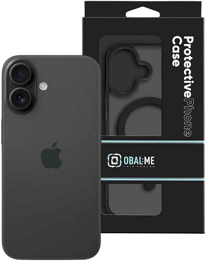 OBAL:ME MagNetix Outline dėklas skirtas Apple iPhone 16 juodos spalvos