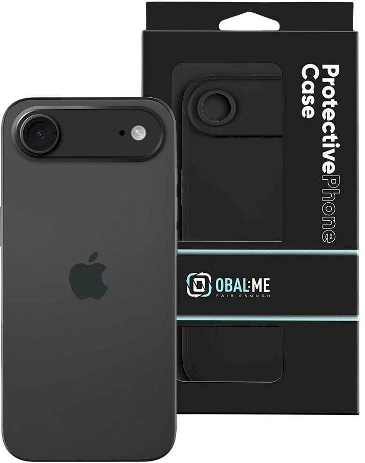 OBAL:ME Matte TPU dėklas skirtas Apple iPhone 17 Air juodos spalvos