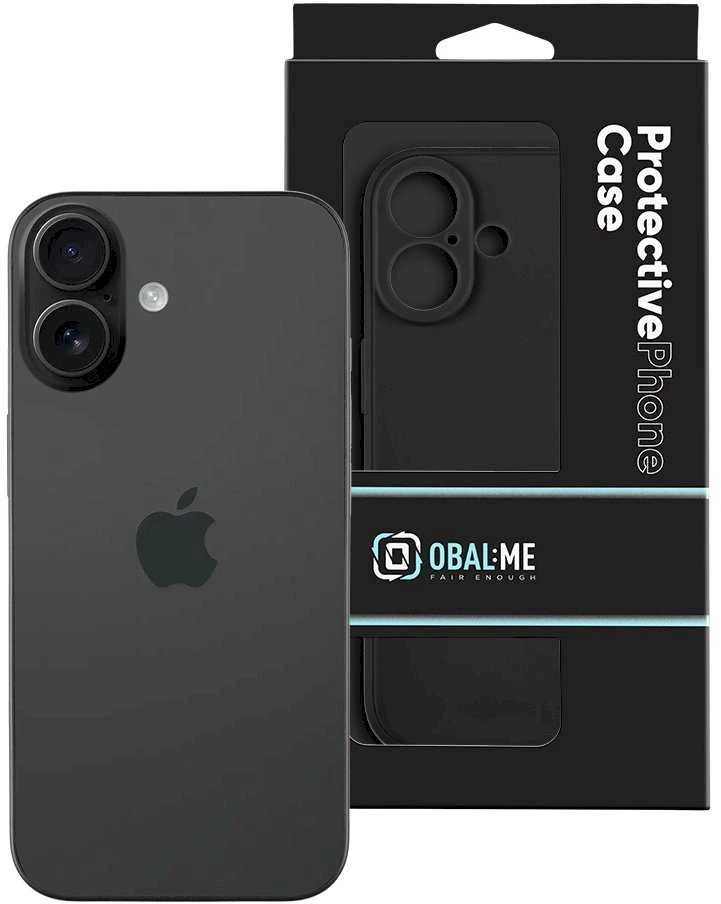 OBAL:ME Matte TPU dėklas skirtas Apple iPhone 17 juodos spalvos